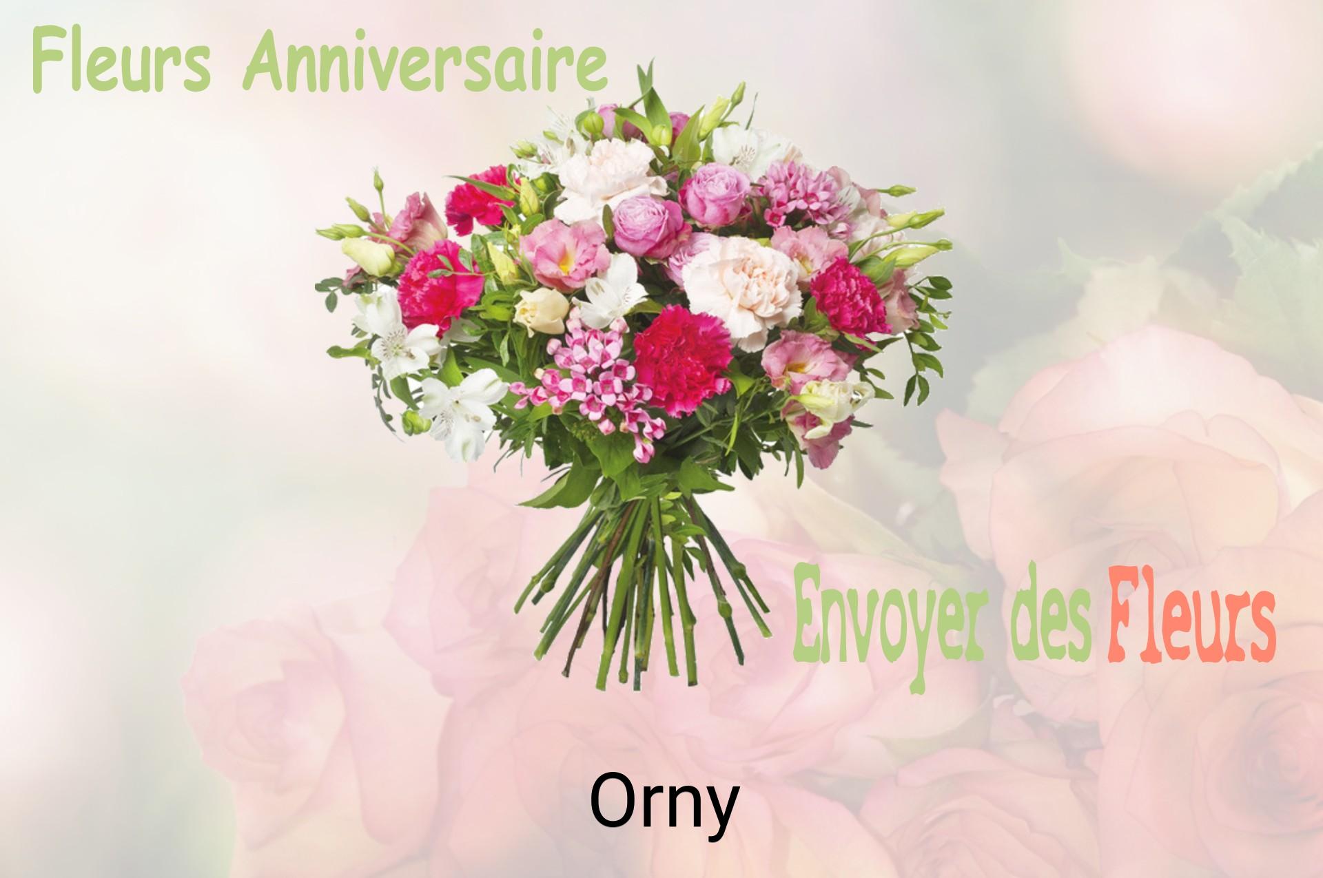 Bouquet de fleurs d’anniversaire livré à Orny
