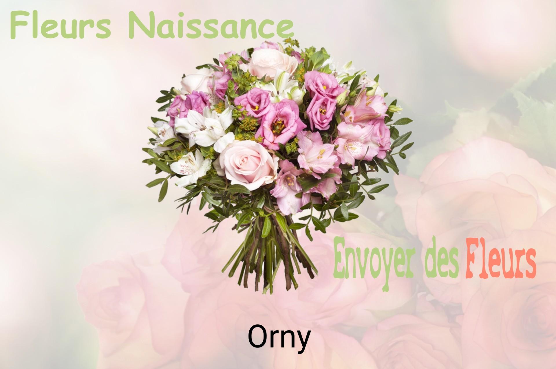 Bouquet de fleurs de naissance livré à Orny